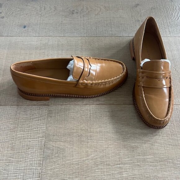 Freda Salvador Elba Loafer in Tan Leather - Picture 7 of 12